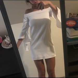 Misguided white off the shoulder dress